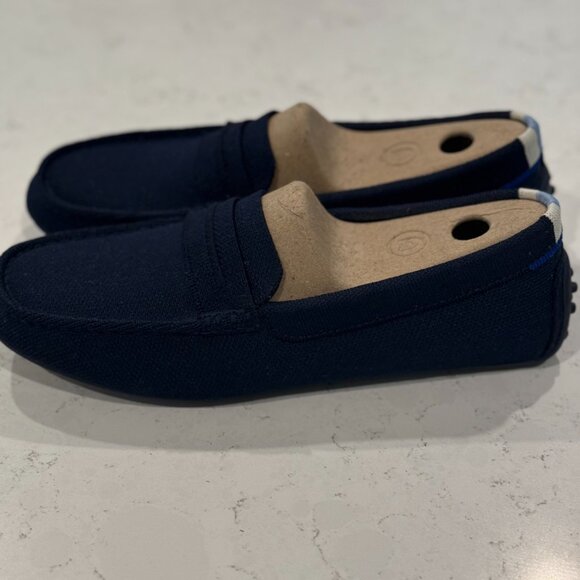 WORN ONCE - Rothy's Navy "The Driver" - Women's 8.5 - Picture 2 of 6